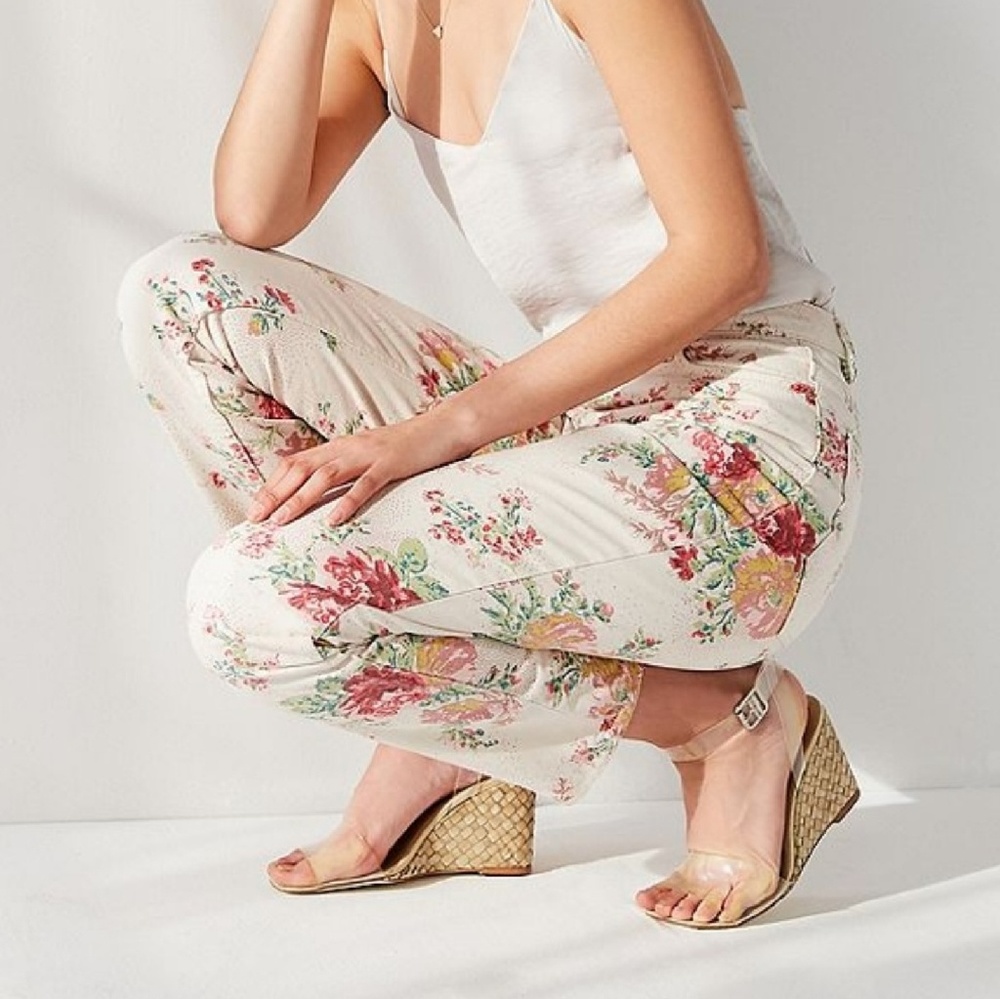 FINAL SALE🎉Urban Outfitter|Florl Mom High-Rse Slm